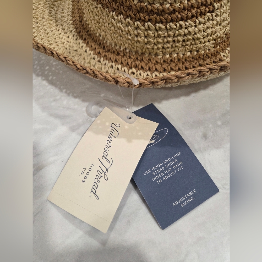 NWT Universal threads PACKABLE Hat with Beige and… - image 5